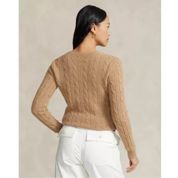 Polo Ralph Lauren Camel Cable Knit Sweater - Picture 9 of 10